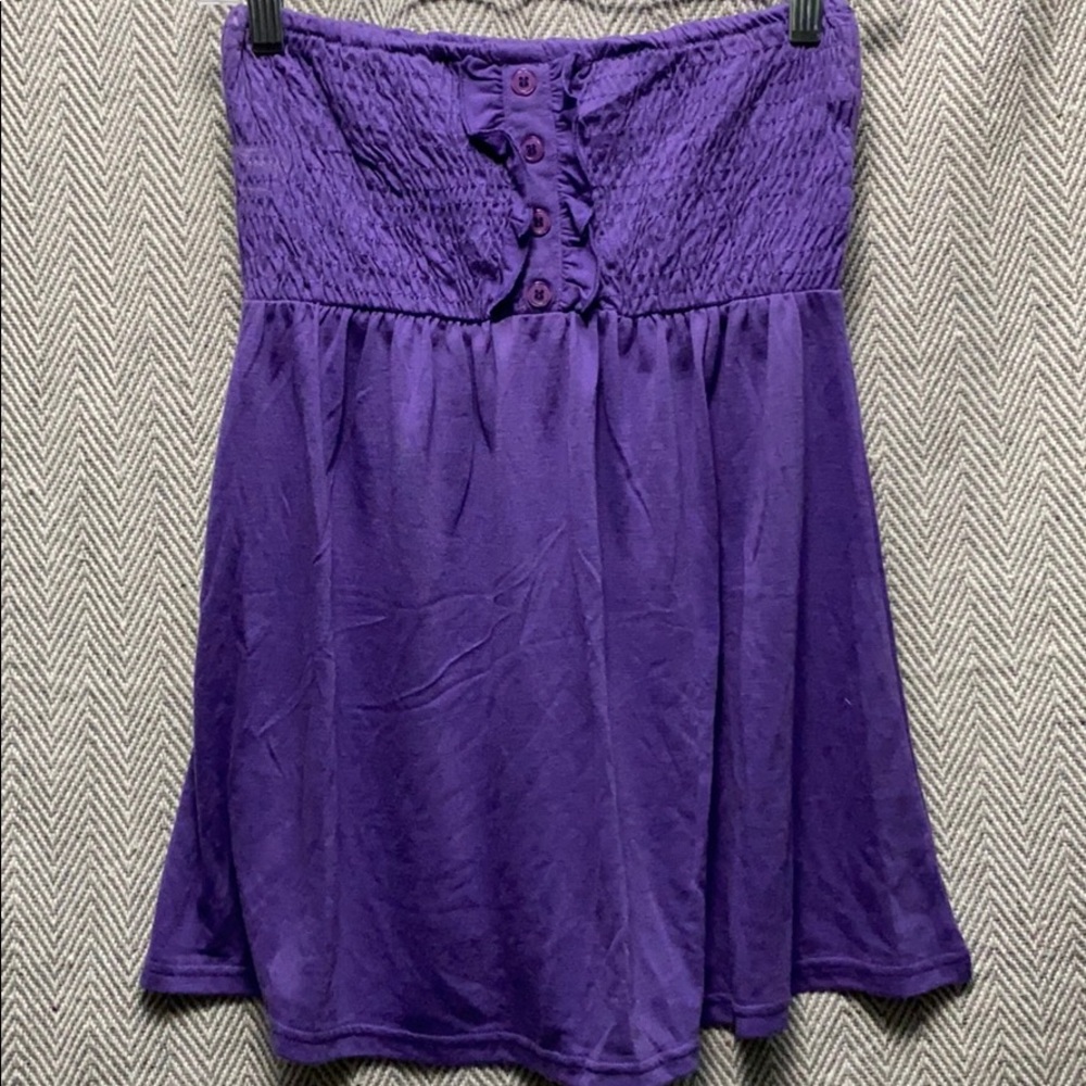 Strapless top